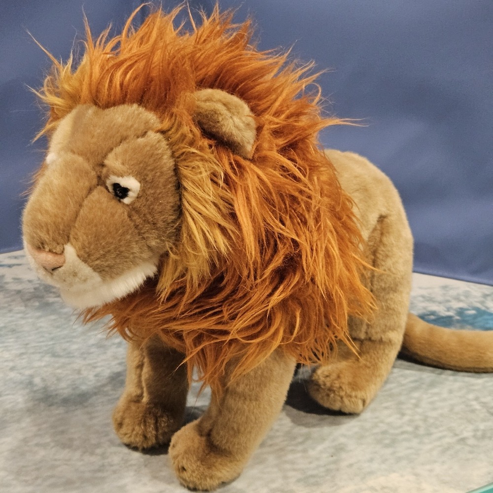 Viahart 12" Realistic Lion Plush 2017 Stuffed Animal Safari Jungle Toy